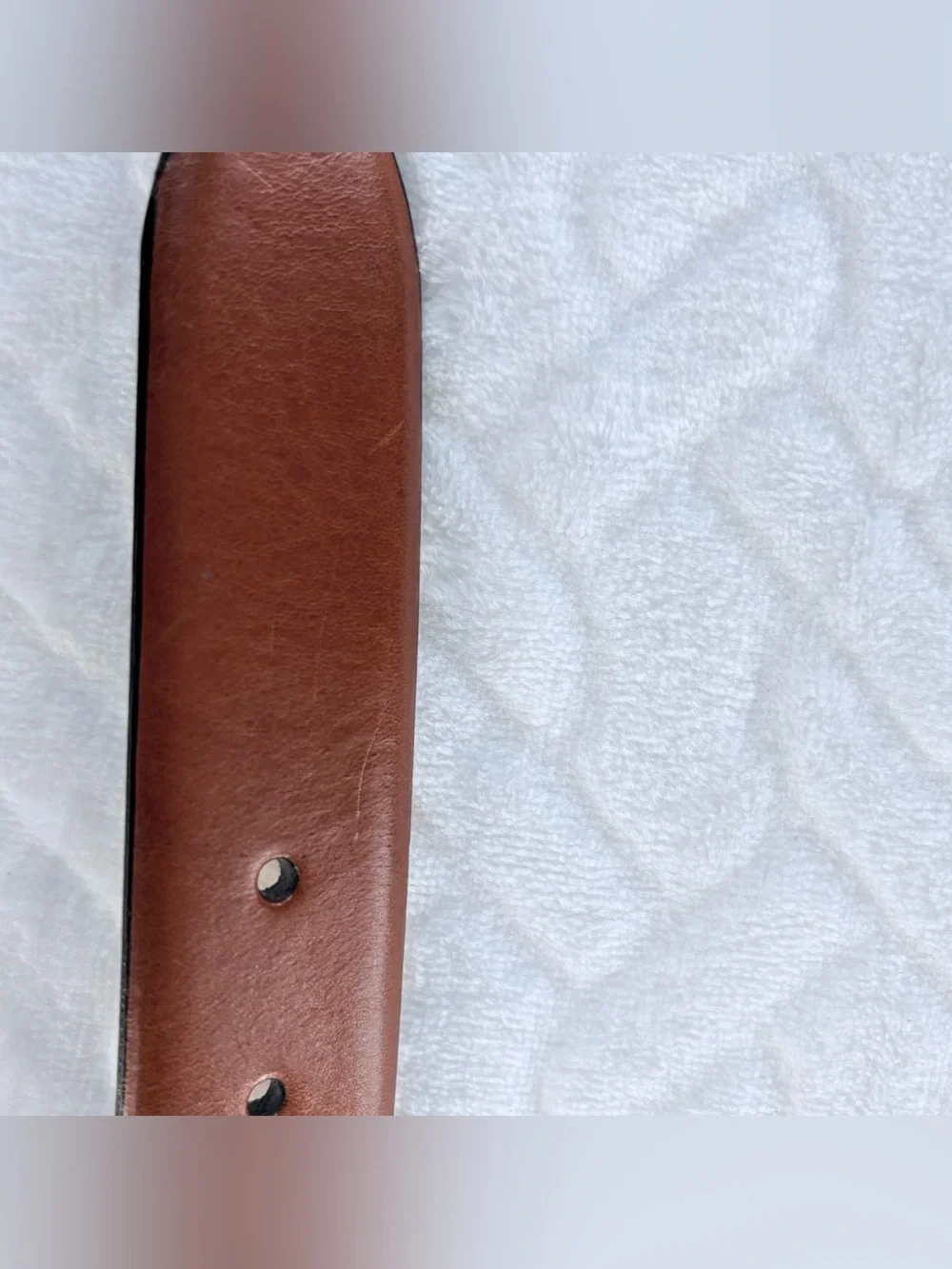 NWT Jos. A. Bank Handmade in Italy Men's Brown Tan Leather Belt Size 42 Classic